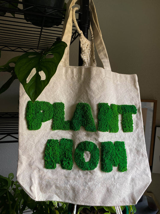 Plant Mom Canvas Bags